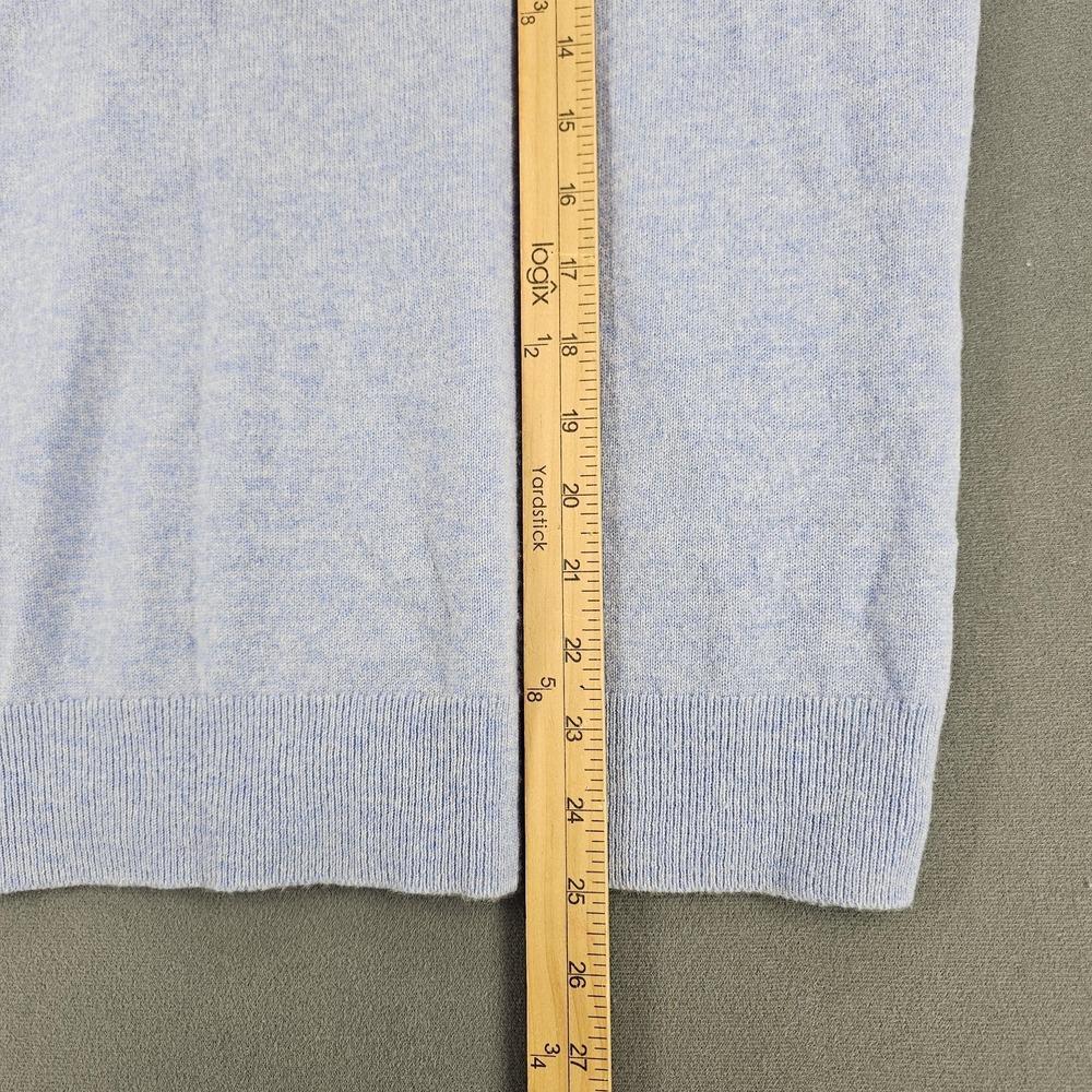 Everlane Sweater Womens Medium Blue Cashmere Crewneck Pullover Long Sleeve Soft - Picture 7 of 8
